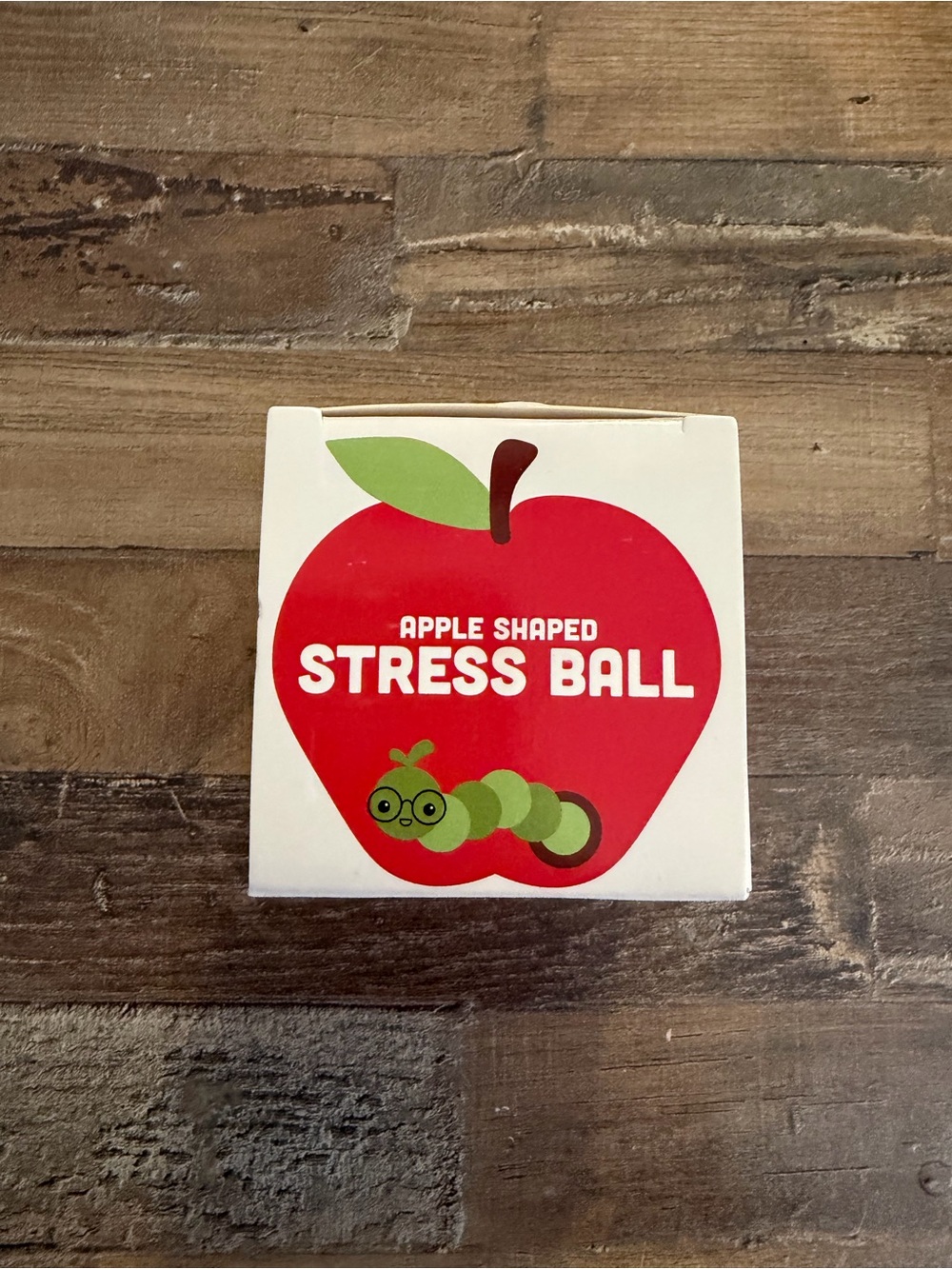 VIRIAL Apple Shaped Stress Ball - Red with Green Accents